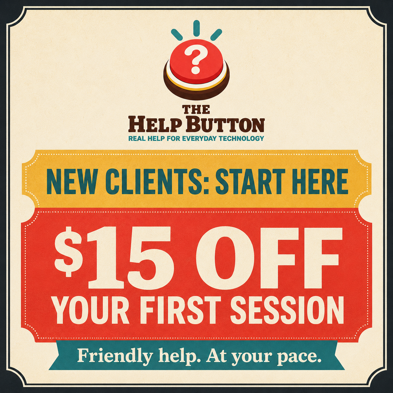 $15 off your first session for new clients